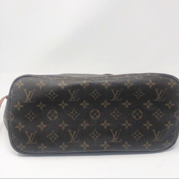 LOUIS VUITTON | Neverfull MM Monogram LV Brown Tan Purse Handbag Bag AUTHENTIC!! - Picture 8 of 12